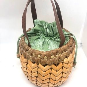 Wicker Pineapple Purse